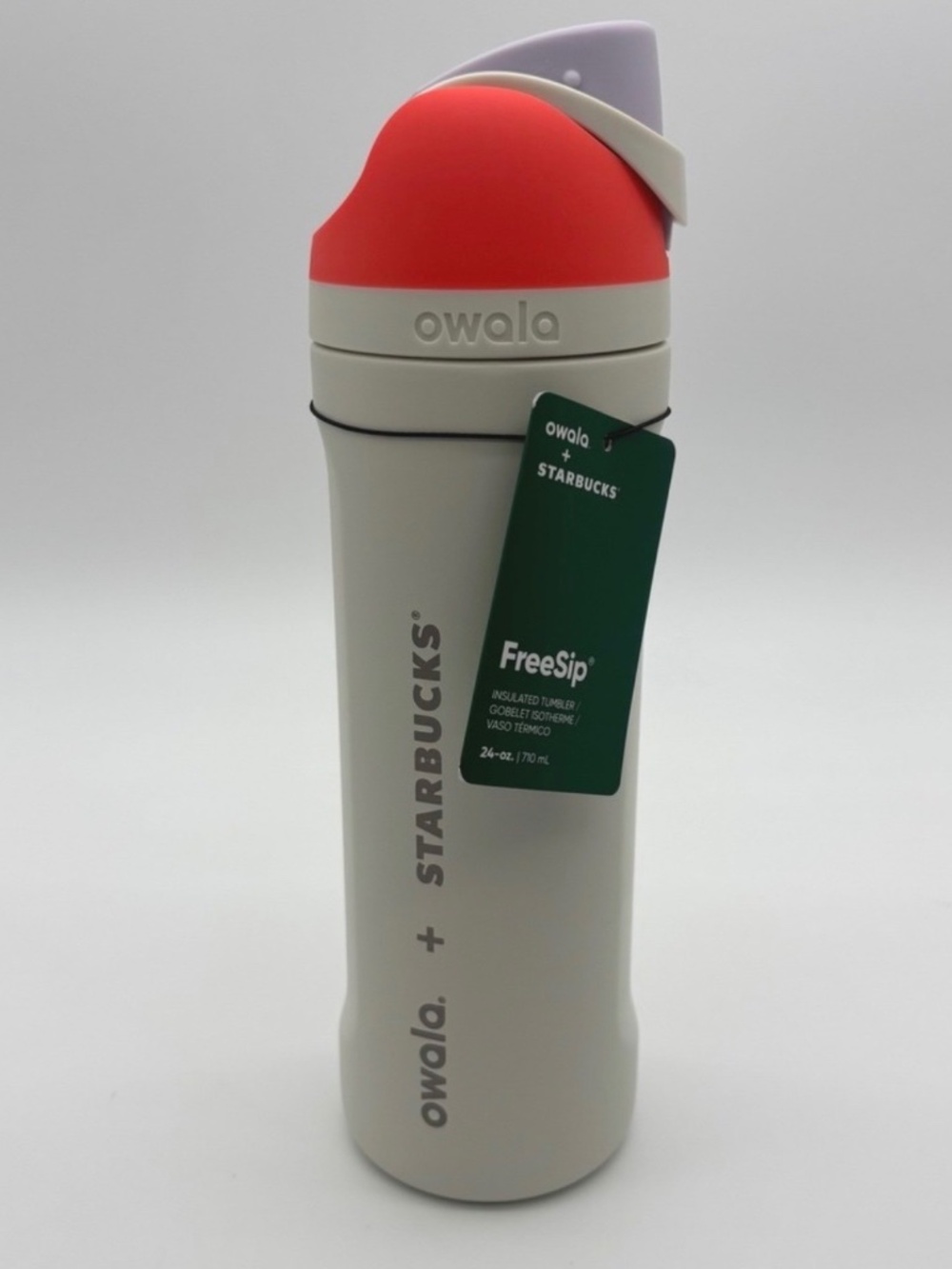 Starbucks x Owala Water Bottle 24oz White  Orange PSL FreeSip Starbucks 2026